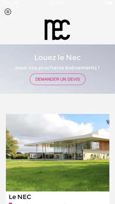 Captures d'écran de NEC