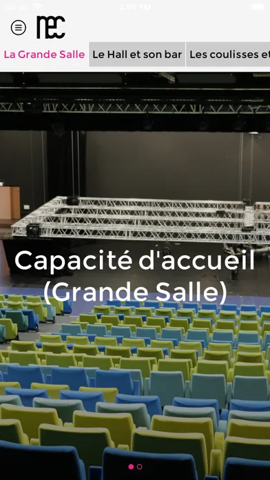 Captures d'écran de NEC