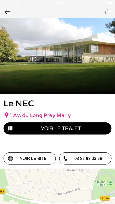 Captures d'écran de NEC