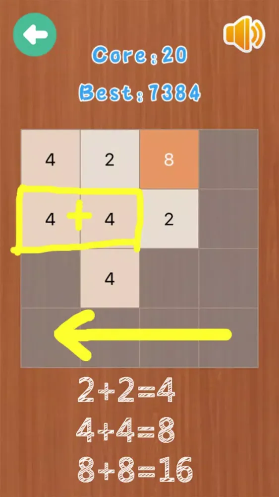 Capturas de pantalla de 2048 for English could not stop