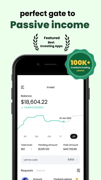 Lenme: Investing and Borrowing スクリーンショット