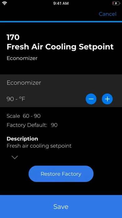 CORE Service Screenshots