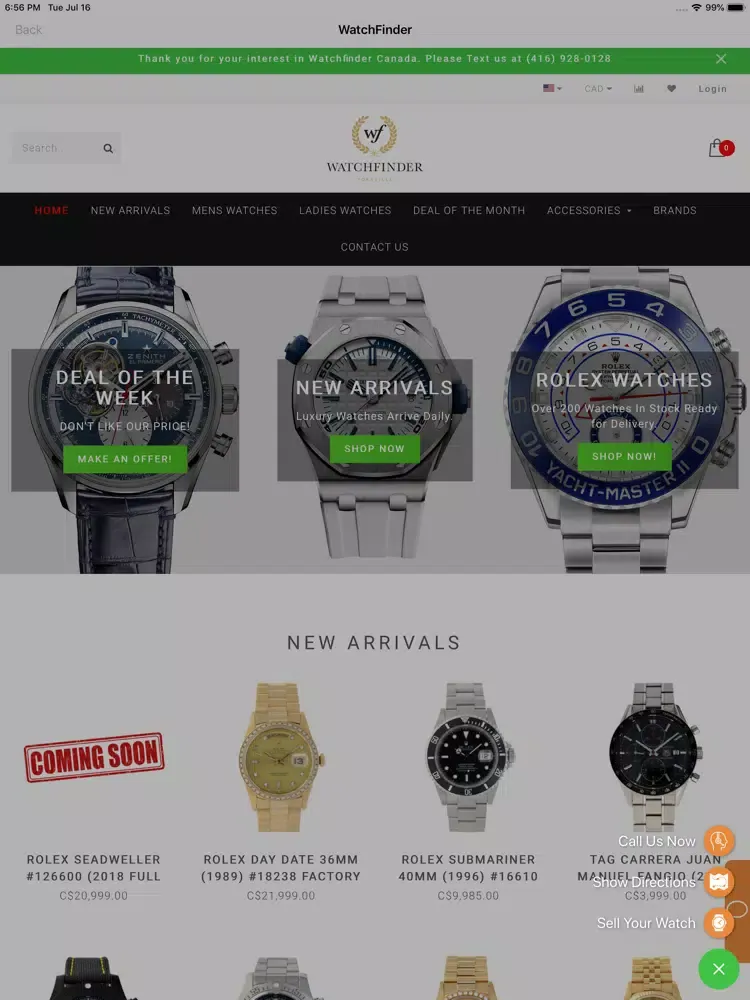 Ảnh chụp màn hình của WatchFinder - Find Your Watch iPad 