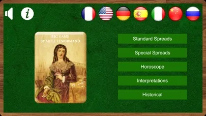 Tangkapan skrin Lenormand Tarot