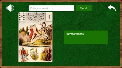 Tangkapan skrin Lenormand Tarot