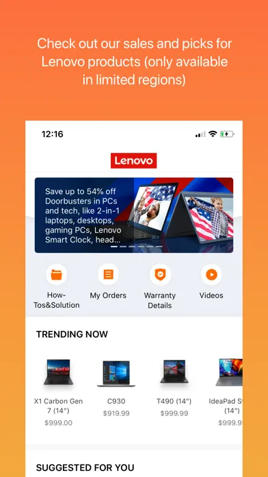 Lenovo Screenshots