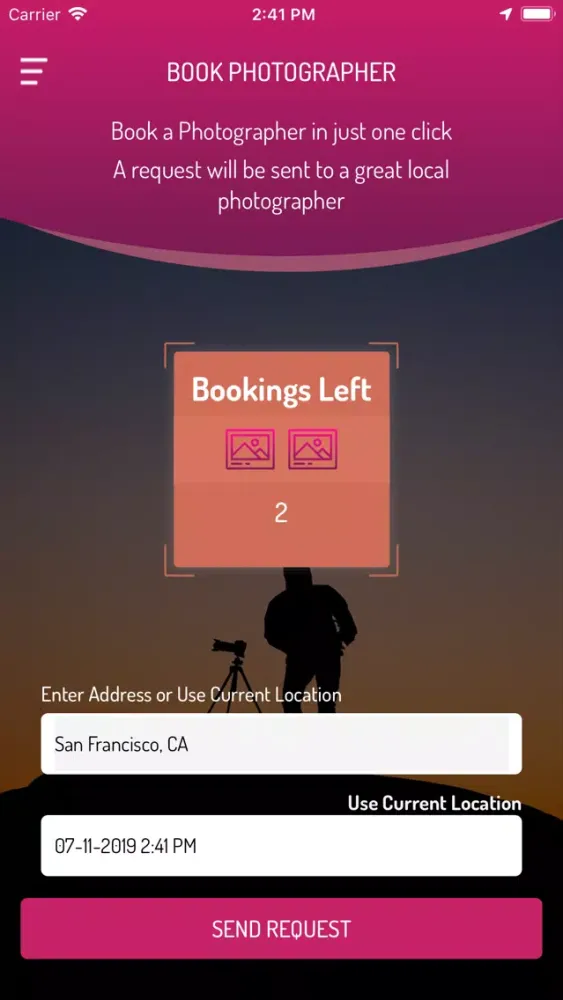 Screenshot di Lense - Find Photographers