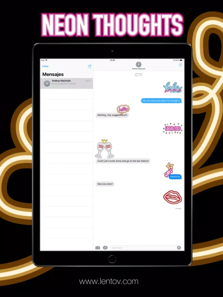 NEON THOUGHTS iPad  स्क्रीनशॉट