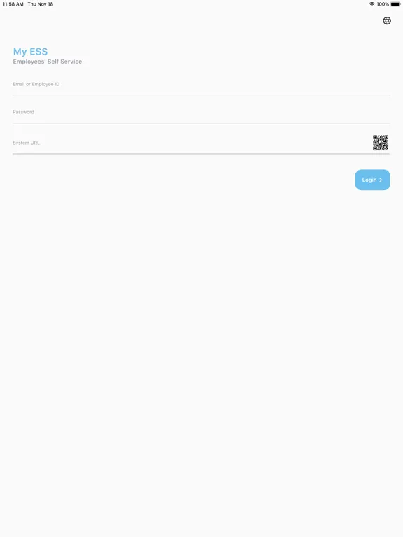 My ESS employee self service iPad  Screenshots
