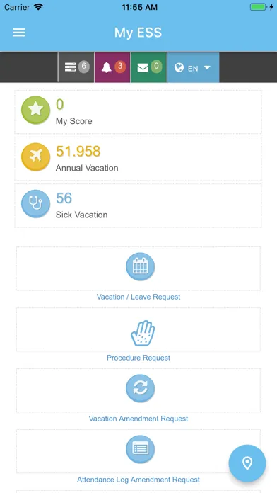 My ESS employee self service Screenshots
