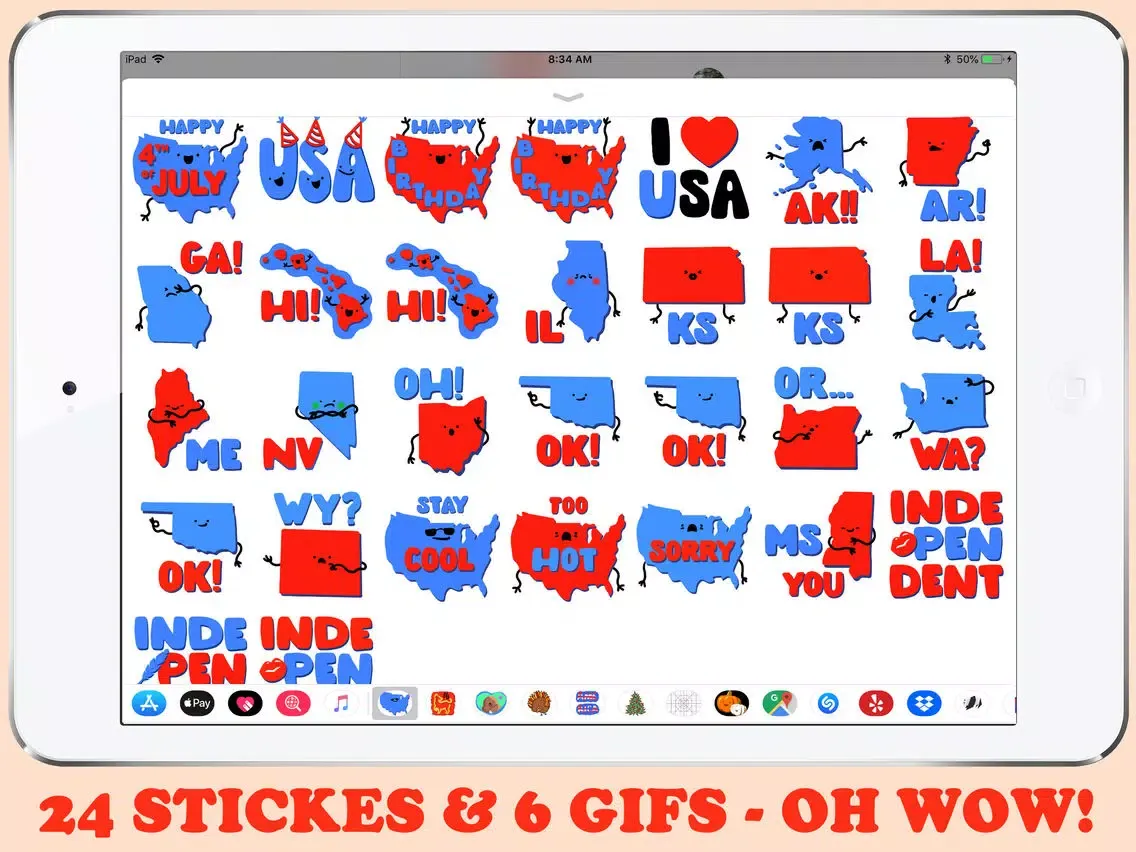States of Emotion Stickers iPad  Screenshots