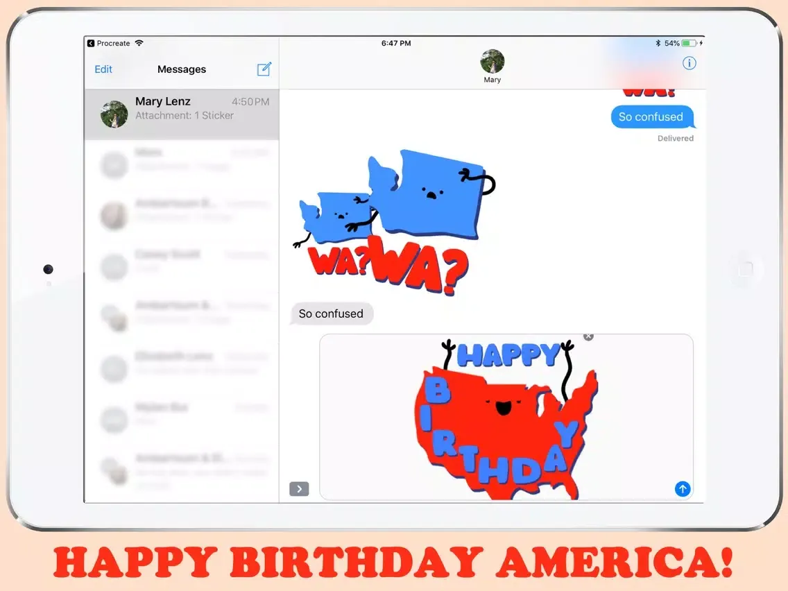 States of Emotion Stickers iPad  Screenshots