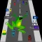 Frog cross the road@
