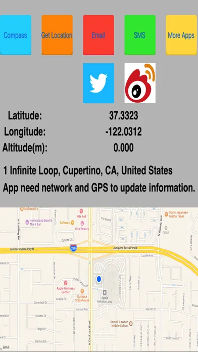 Screenshot di Share Location&Compass