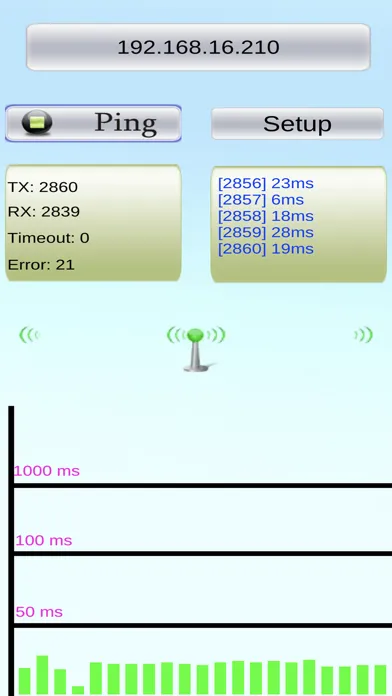 Graphic Ping tool Screenshots