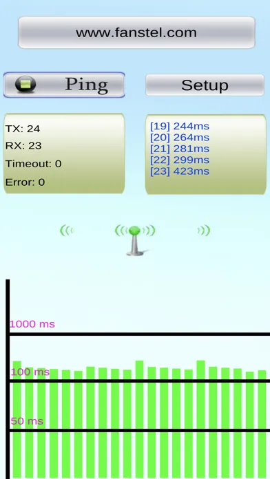 Graphic Ping tool Screenshots