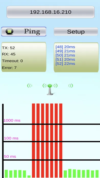 Graphic Ping tool Screenshots