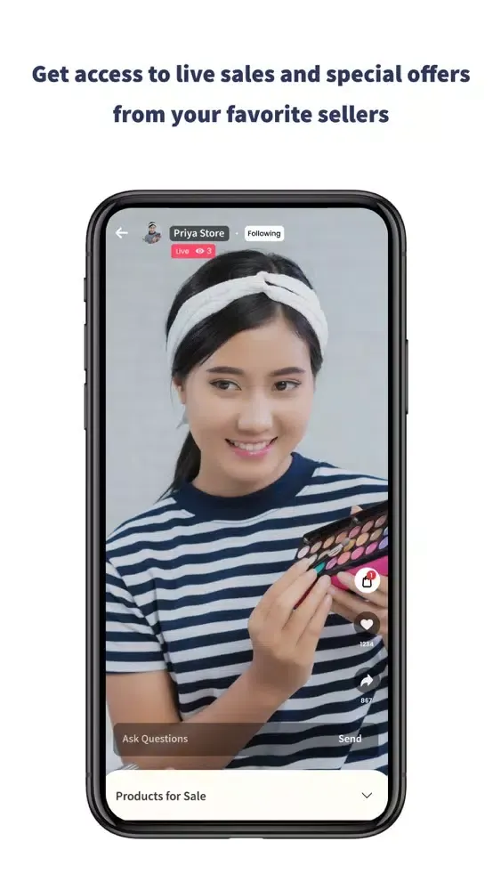 LEO- Live Video Shopping App سکرین شاٹس