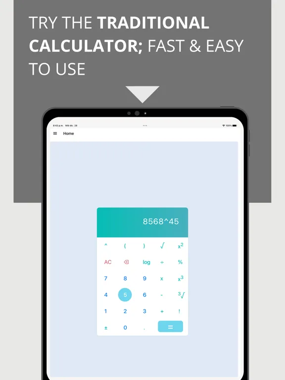 Capturas de pantalla de Mathly - Calculator iPad 