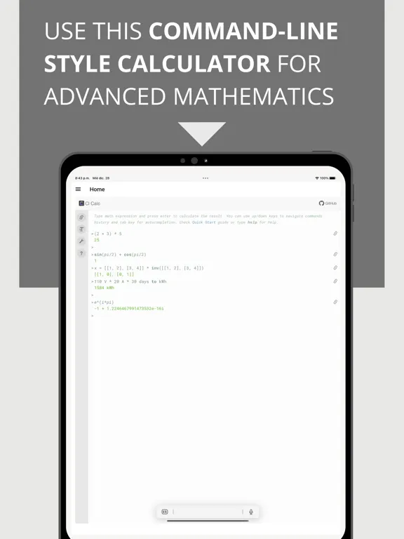 Capturas de pantalla de Mathly - Calculator iPad 