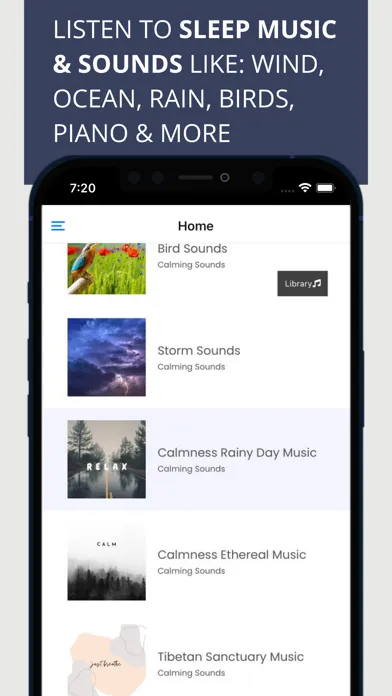 Tangkapan layar DreamSounds ~ Sleep Music