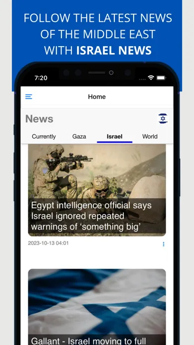 Captures d'écran de Israel News +