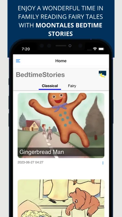 Tangkapan skrin MoonTales BedTime Stories