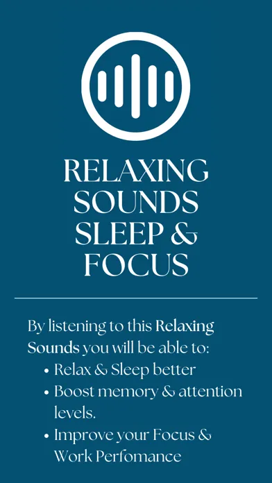 Capturas de tela do Relaxing Sounds Sleep & Focus