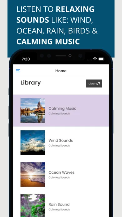Capturas de tela do Relaxing Sounds Sleep & Focus