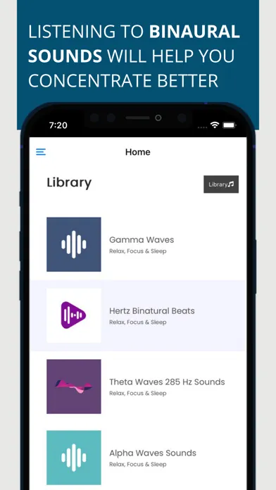 Capturas de tela do Relaxing Sounds Sleep & Focus