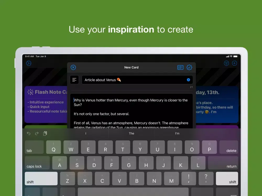 Flash Note Cards iPad  Ekran Görüntüleri