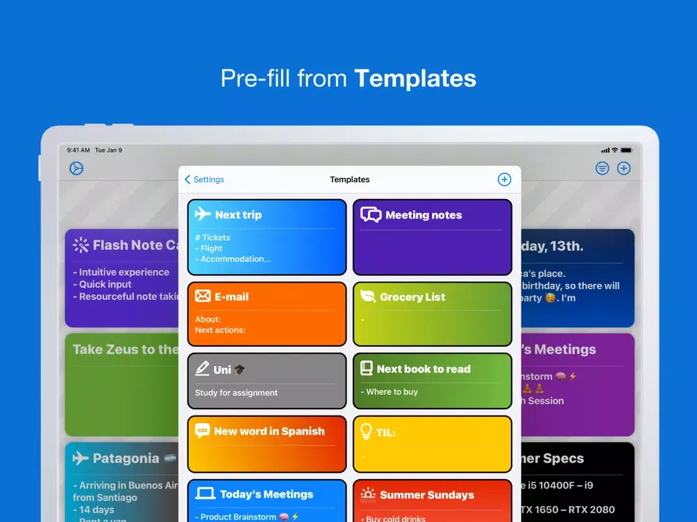 Flash Note Cards iPad  Ekran Görüntüleri