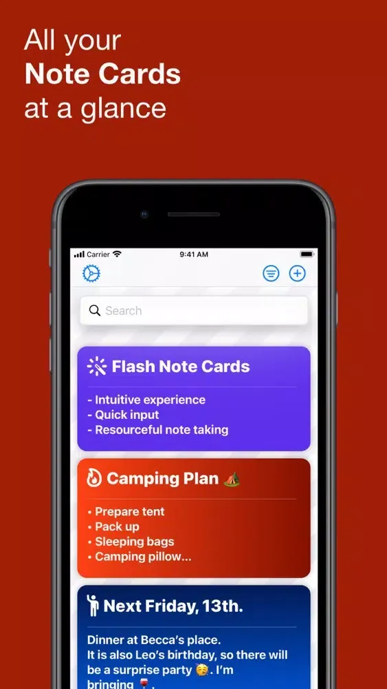 Flash Note Cards Ekran Görüntüleri