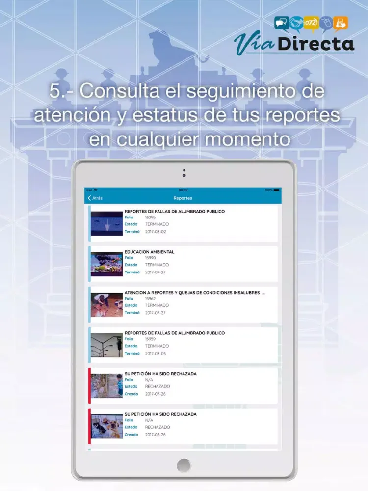 Vía Directa León iPad 应用截图