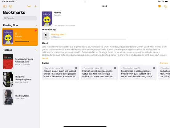 صور Bookmarks (Read Tracking) iPad 