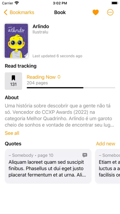 صور Bookmarks (Read Tracking)