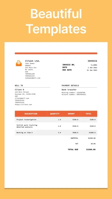 Скриншоты Invoice maker, Quote builder
