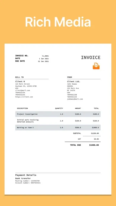 Скриншоты Invoice maker, Quote builder