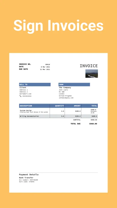 Скриншоты Invoice maker, Quote builder