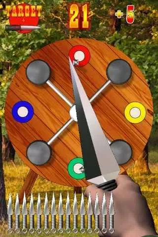 Tangkapan skrin Throwing Knife