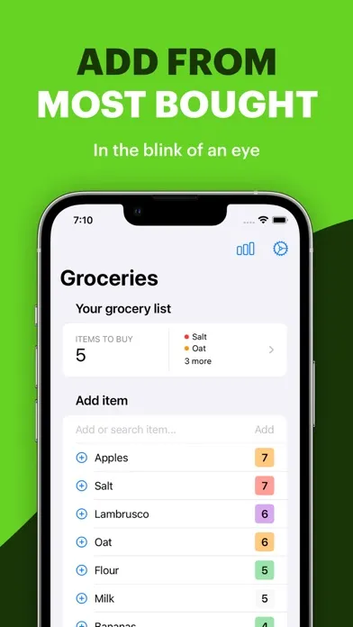 Zrzuty ekranu Cart - Easy Grocery List
