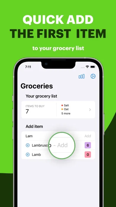 Zrzuty ekranu Cart - Easy Grocery List