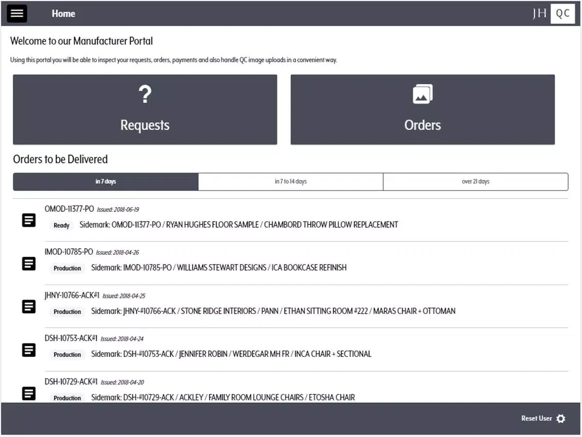 Jiun Ho QC iPad 应用截图