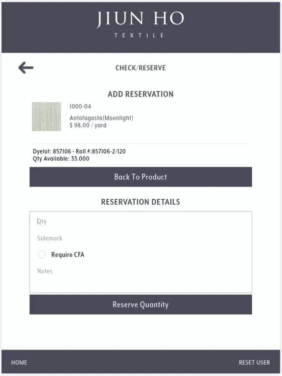 Jiun Ho Textile iPad  Screenshots