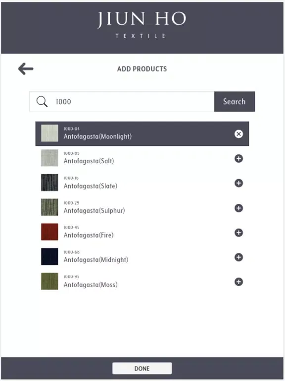 Jiun Ho Textile iPad  Screenshots