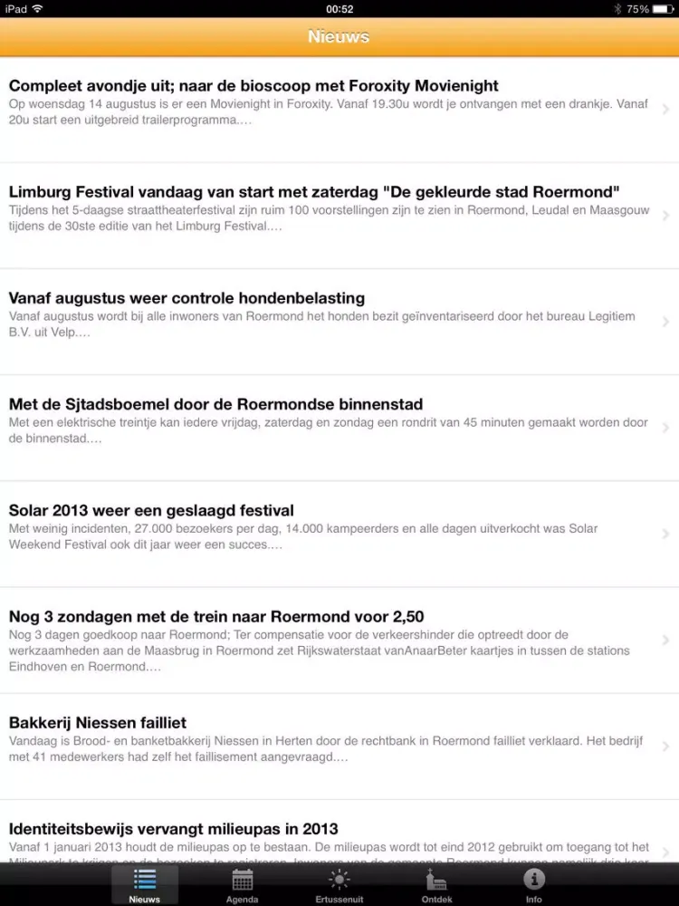 DSRM - Roermond Digital City iPad 应用截图