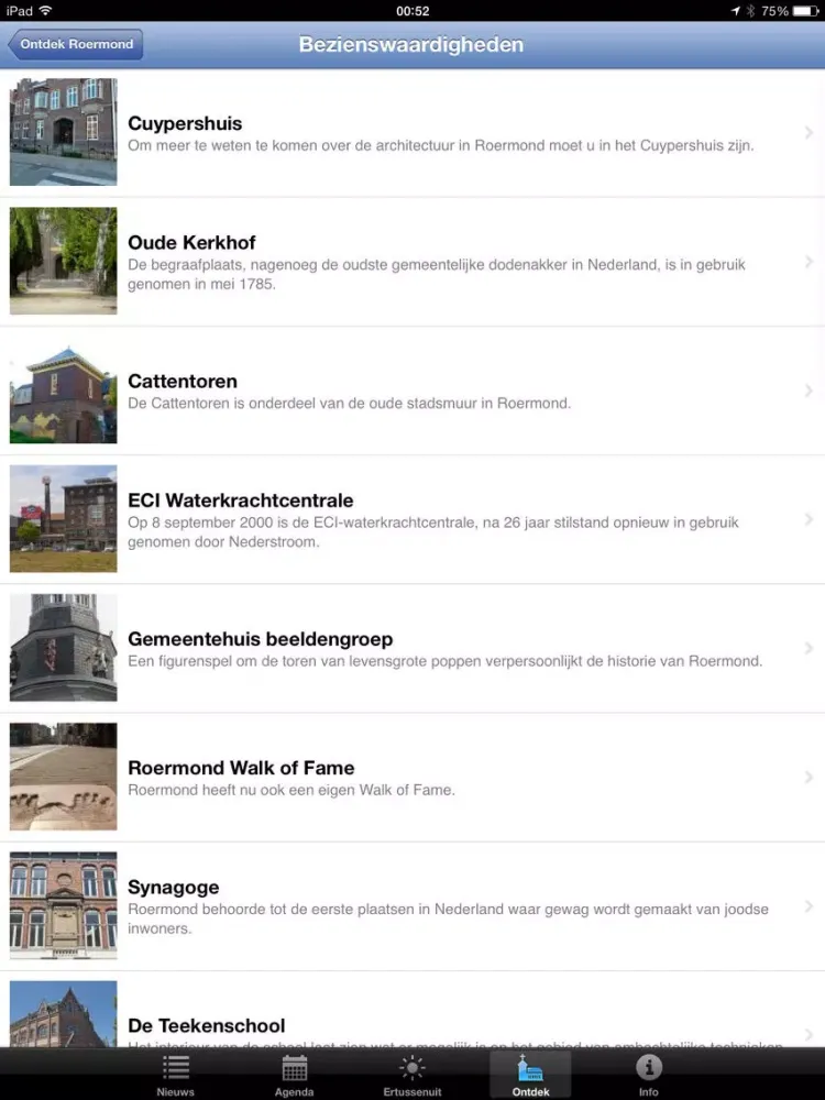 DSRM - Roermond Digital City iPad 应用截图