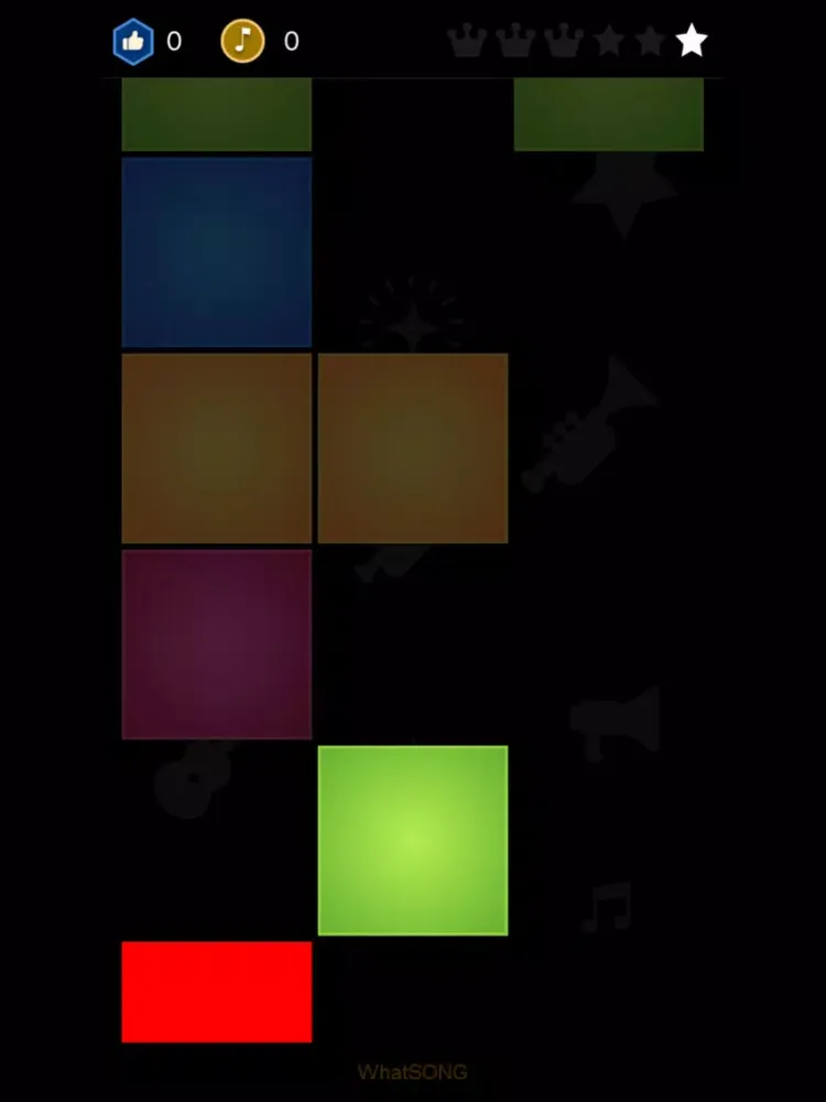Capturas de tela do WhatSONG iPad 