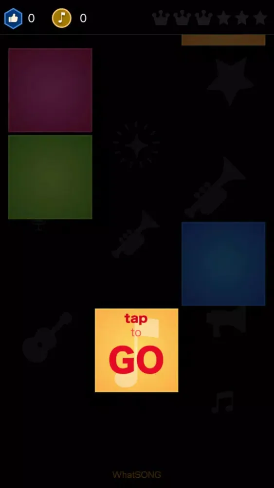 Capturas de tela do WhatSONG