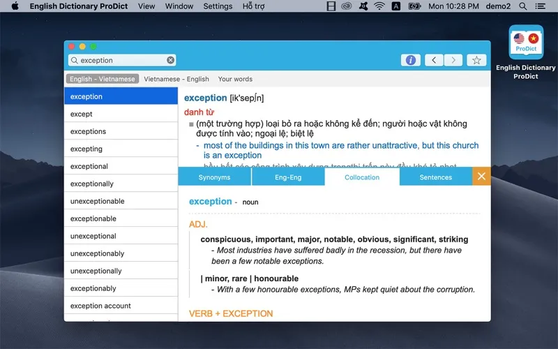 English Dictionary ProDict 스크린샷